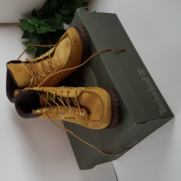 "Timberland" 7 eye moc toe midhaven lace up boots - Picture 6 of 13